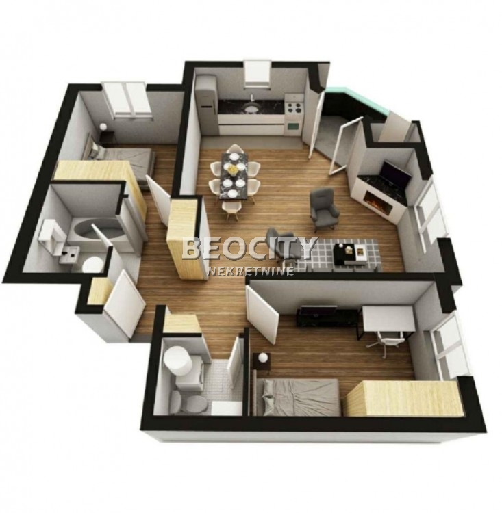 Dvosoban stan, 66 m2, Telep, Prešernova ID: 104383 1