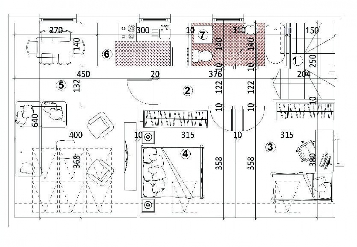 PODBARA, 66 m2, 183240€ 1