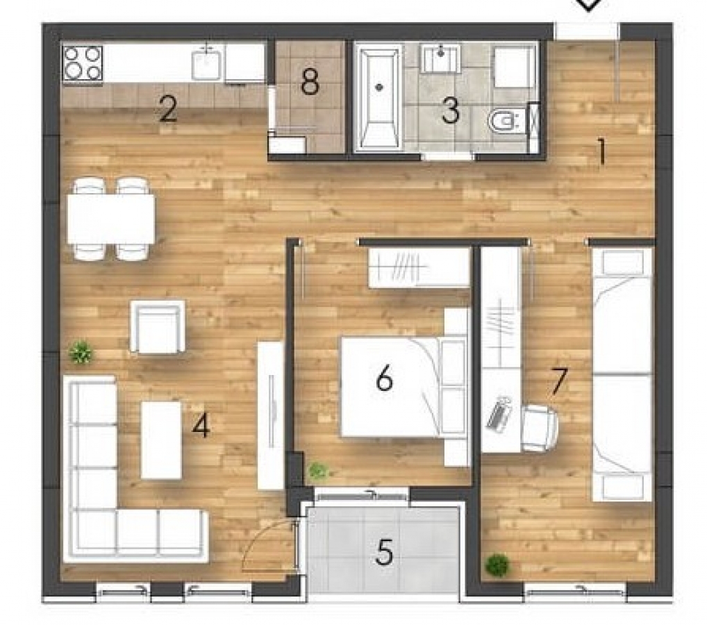 TELEP, 65 m2, Dvoiposoban sa pdv, Nov 1