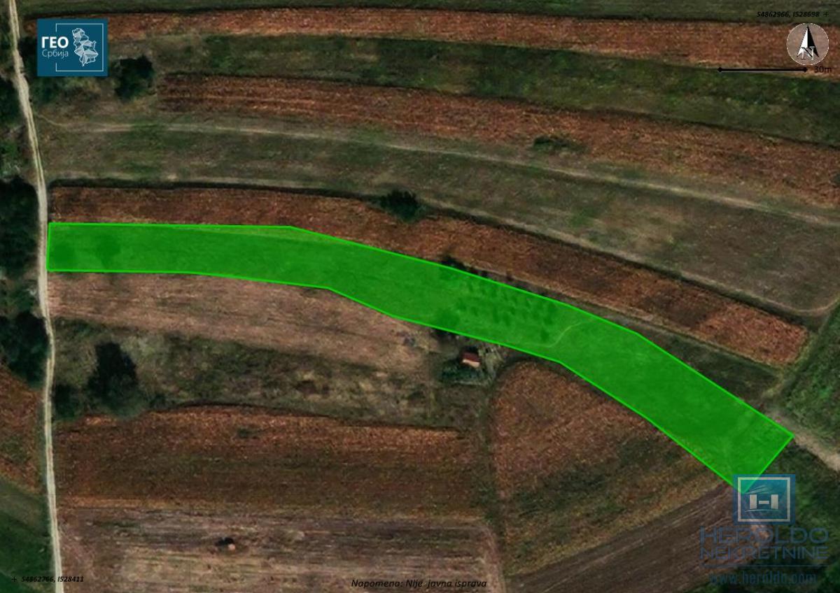 Na prodaju njiva u Ćupriji 2