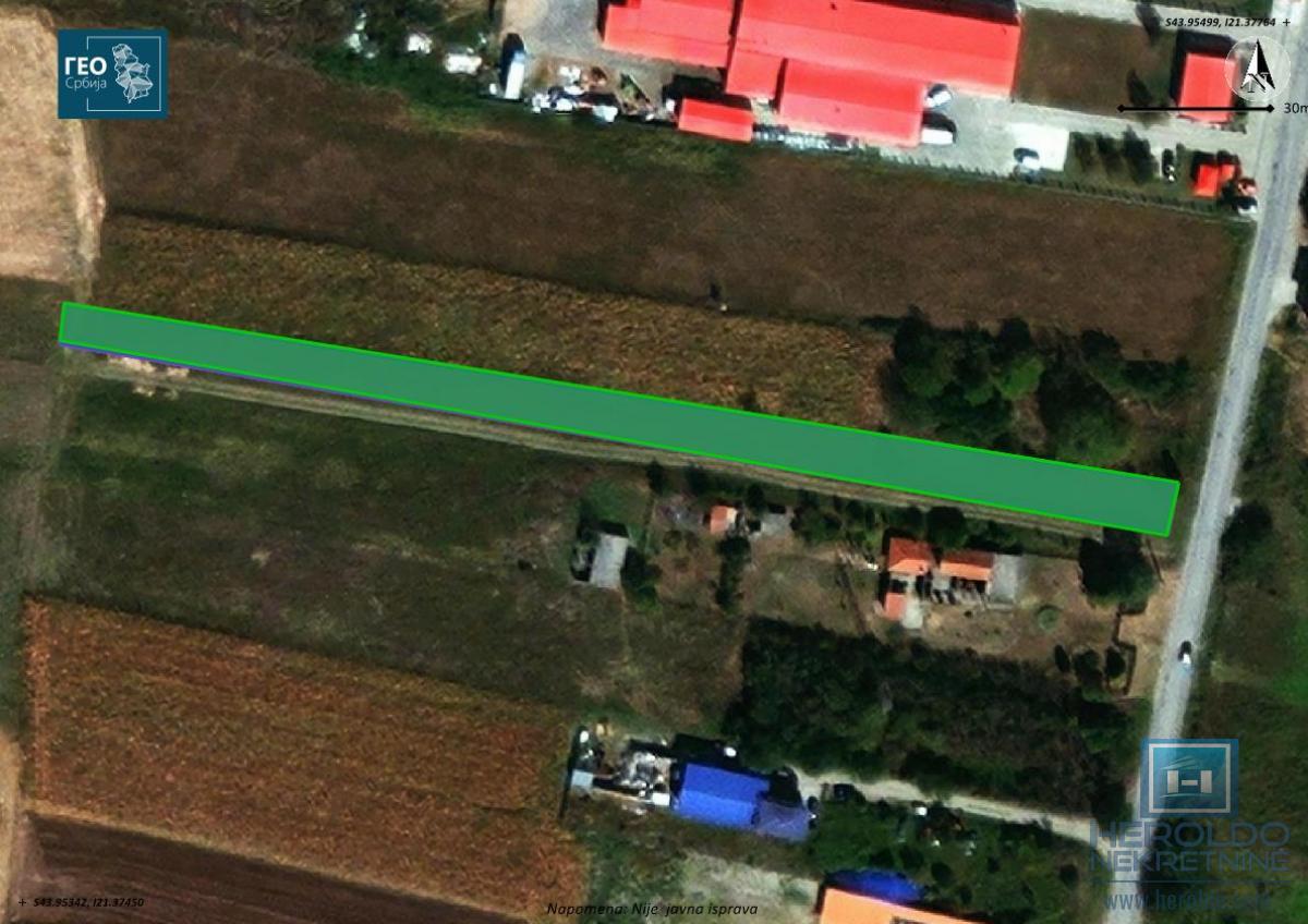 Na prodaju plac u Ćupriji 1