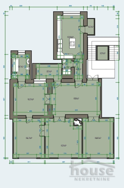Stan,NOVI SAD,CENTAR 153m2,515000€ , ID: 1060466 3