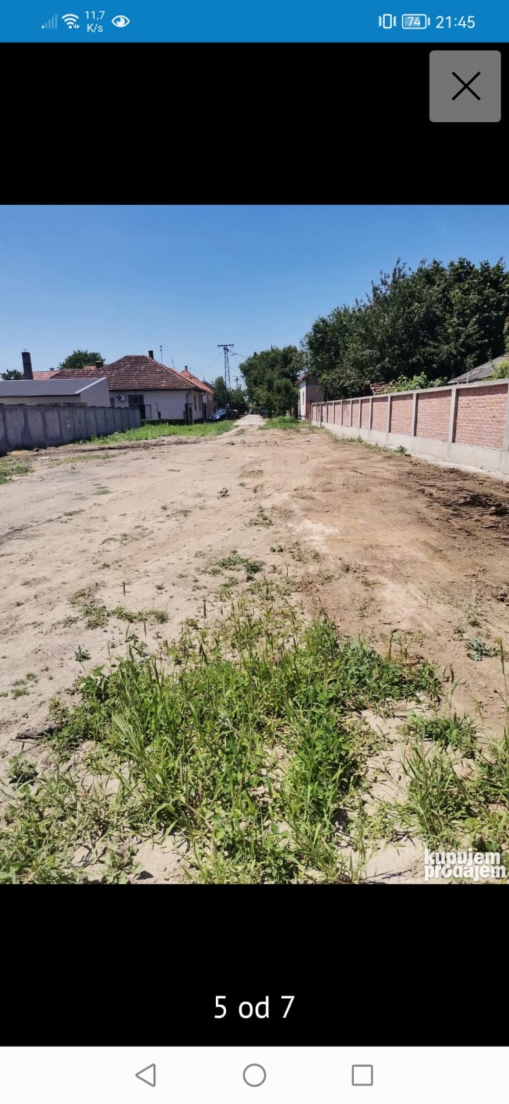 Prodajem građevinsku parcelu 2