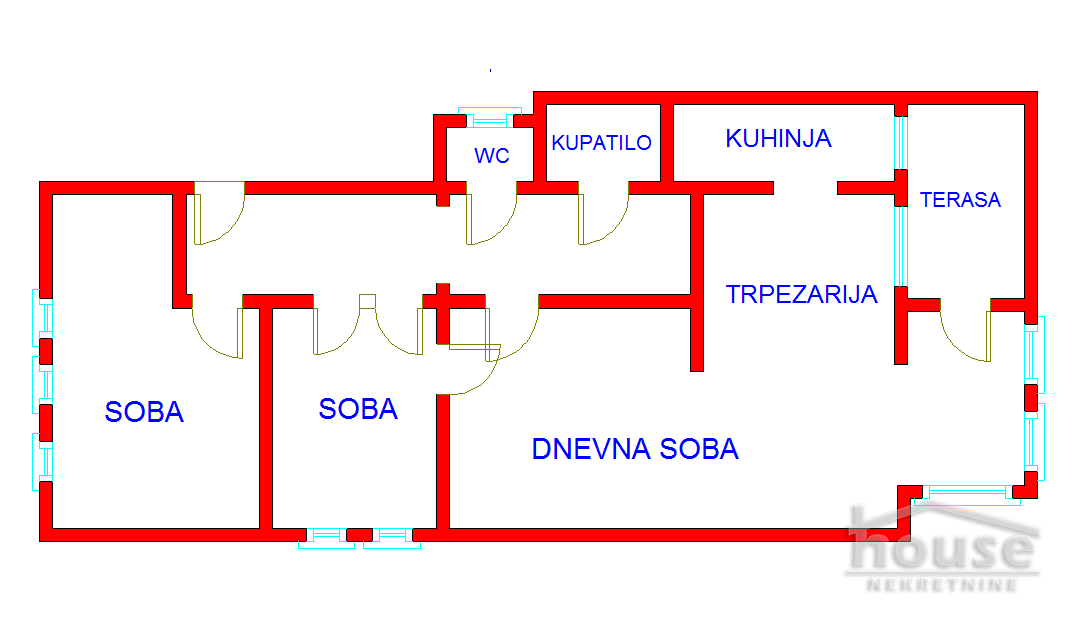 Stan,NOVI SAD,CENTAR 72m2,231750€ , ID: 1060563 2