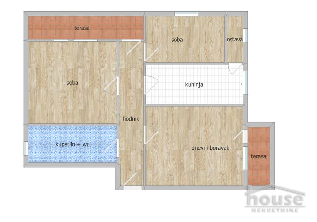 Stan,NOVI SAD,PODBARA 59m2,126690€ , ID: 1060622 18