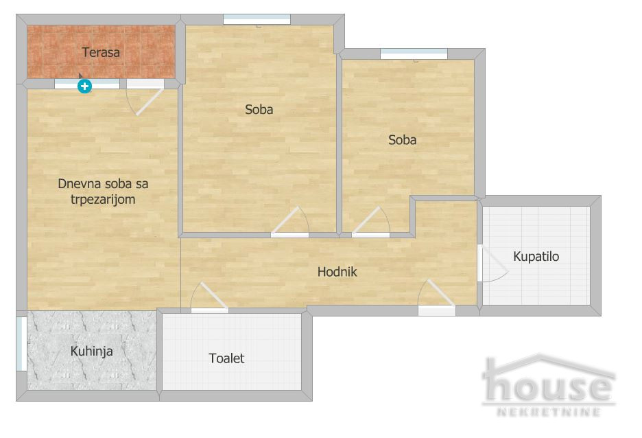 Stan,NOVI SAD,NOVA DETELINARA 59m2,145850€ , ID: 1060543 2