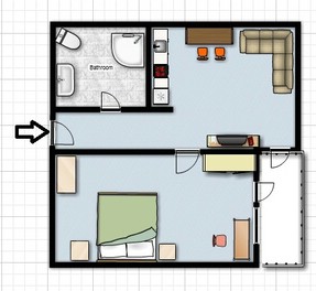 Dvosoban stan 40 m2 u centru grada Dositejeva ulica 5