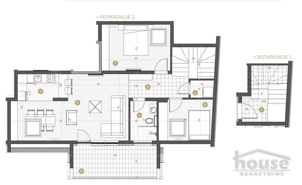 Stan,PETROVARADIN,PETROVARADIN 84m2,173122€ , ID: 1060648 1