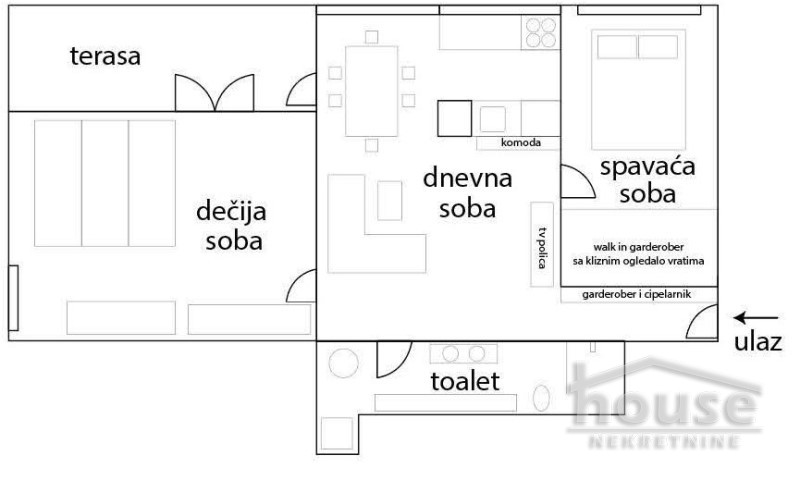 Stan,NOVI SAD,STANICA 57m2,155580€ , ID: 1060675 3