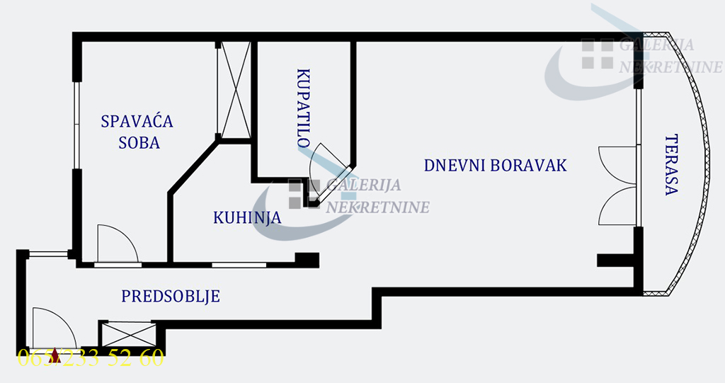 Vračar  Hram Sv  Save   Nebojšina 54m2 plus 6m2 terasa 5