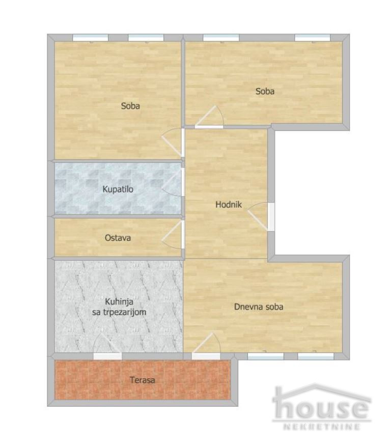 Stan,NOVI SAD,LIMAN 2 68m2,211150€ , ID: 1060730 2