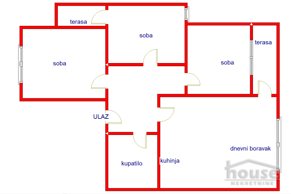 Stan,NOVI SAD,ADICE 78m2,147290€ , ID: 1060700 2