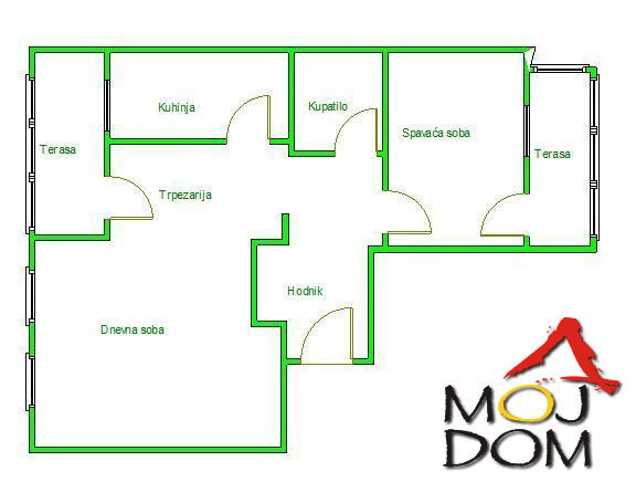 Stan,NOVI SAD,NOVO NASELJE,kv: 63, € 165000, ID: 1027739 14