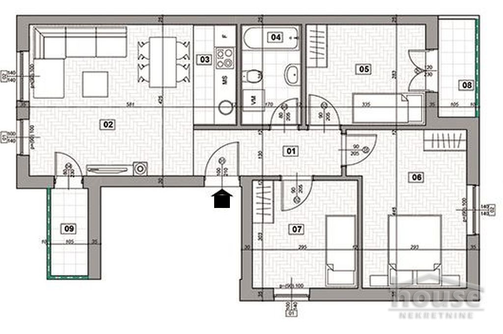 Stan,NOVI SAD,ADICE 71m2,123600€ , ID: 1060844 22