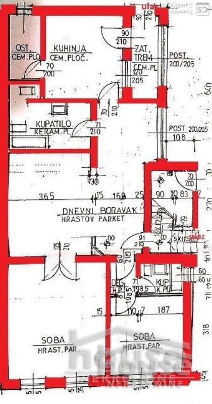 Stan,NOVI SAD,SOCIJALNO 85m2,157600€ , ID: 1060891 3