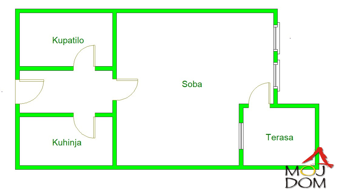 Stan,NOVI SAD,GRBAVICA,kv: 32, € 113300, ID: 1019901 9