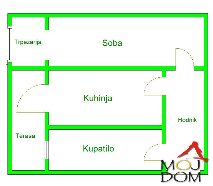 Stan,NOVI SAD,CENTAR,kv: 41, € 133900, ID: 1027964 15