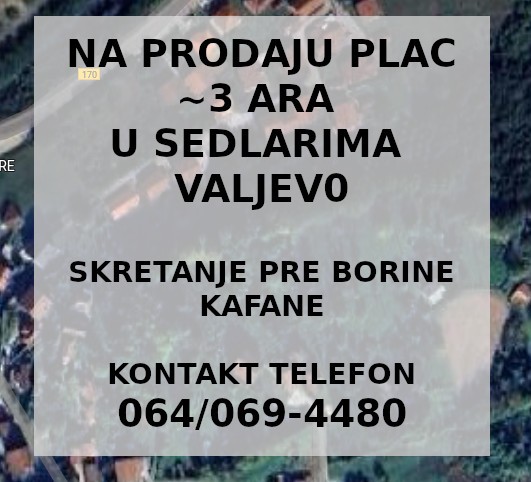 Prodajem plac od oko 3 ara u Sedlarima  Valjevo   Cena po dogovoru 1