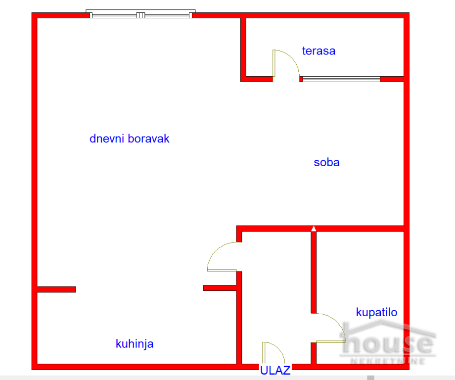 Stan,NOVI SAD,CENTAR 40m2,116400€ , ID: 1060825 2