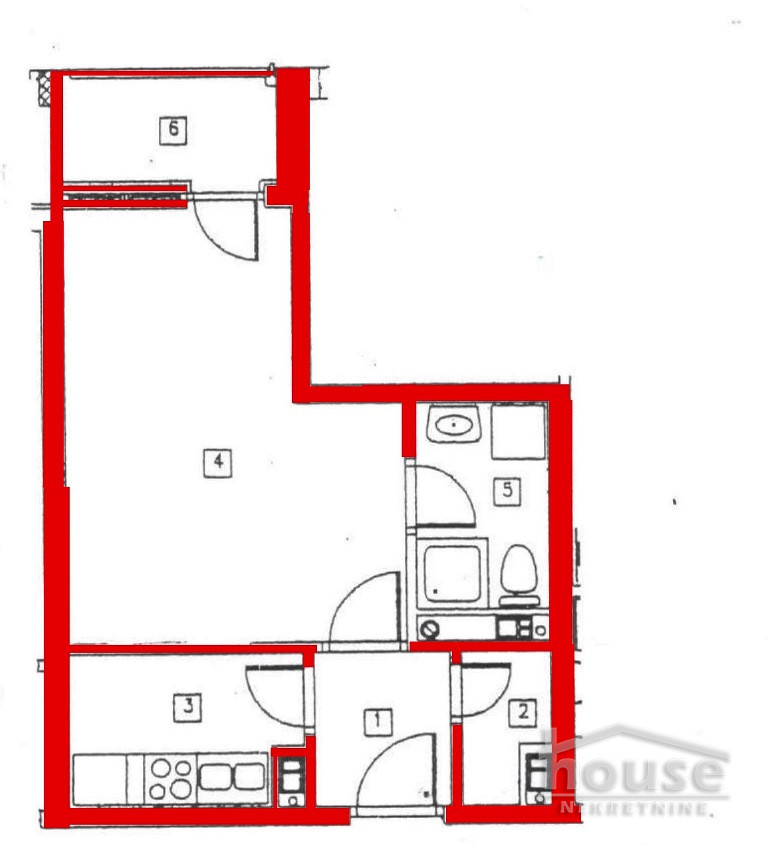 Stan,NOVI SAD,BULEVAR 31m2,87500€ , ID: 1061003 2