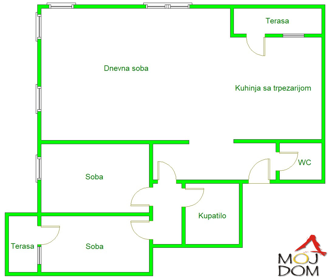 Stan,NOVI SAD,BULEVAR EVROPE,kv: 87, € 188200, ID: 1028015 17