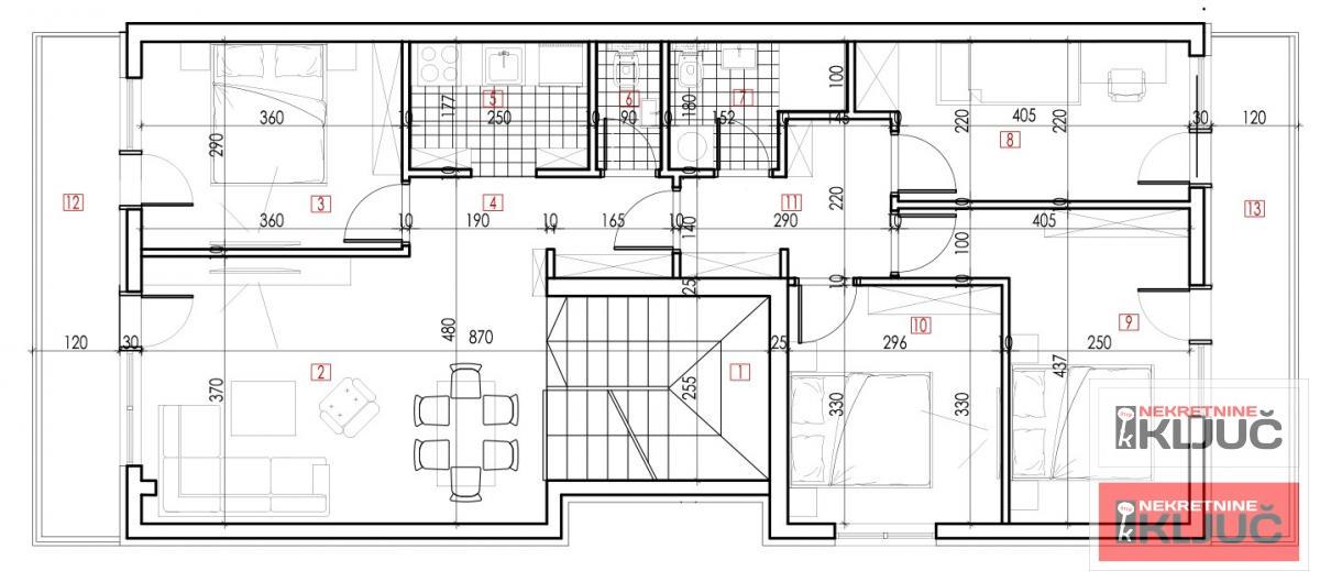 PETROVARADIN, 109m2, Petosoban sa pdv 1