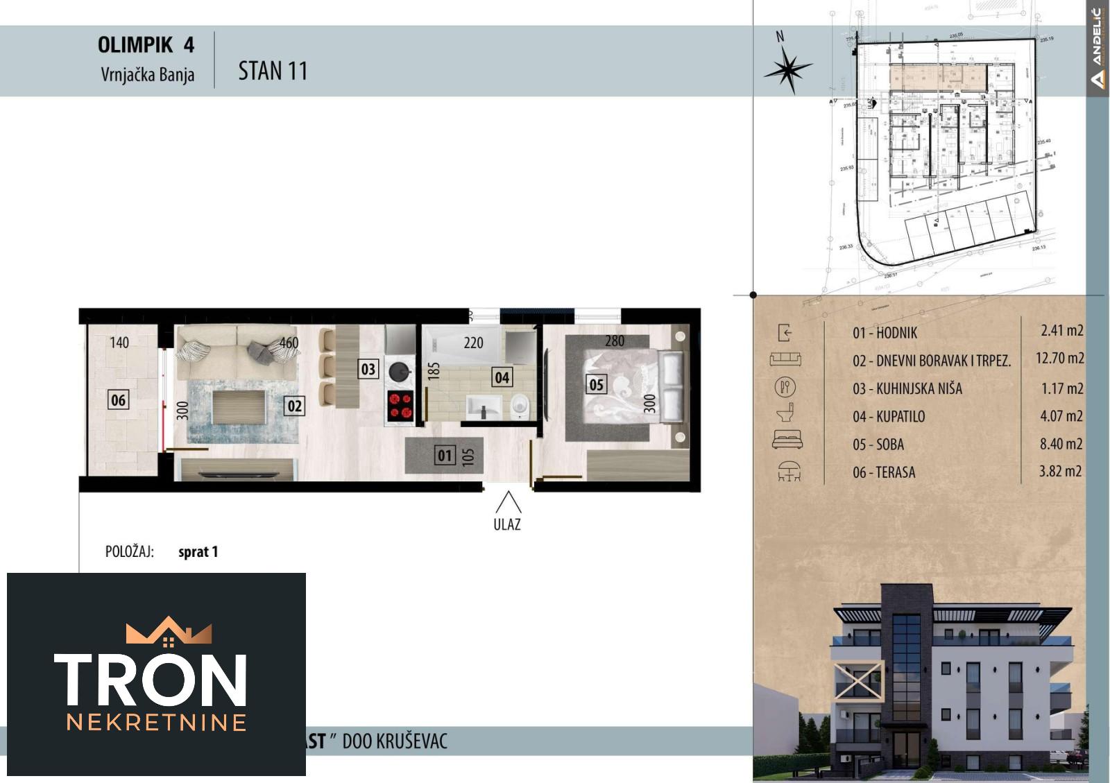 Stanovi u izgradnji  na Raju 32 45m2 2
