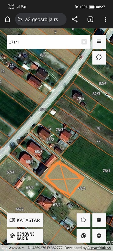 Prodajem parcelu u Bajinoj Basti 1