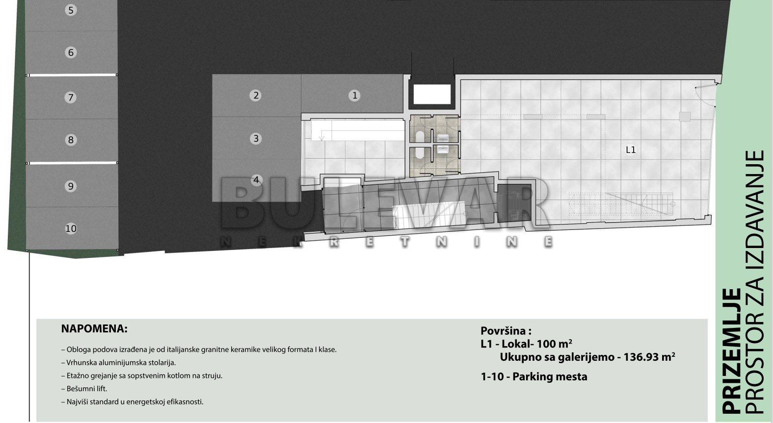 Lokal, 550 m2, Dom zdravlja, Vojvode Tankosića ID: i-010268 1