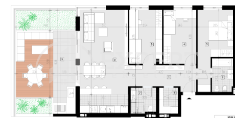 četvorosoban stan, 127.2 m2, Palilula, Rasadnik ID: p-08447 2