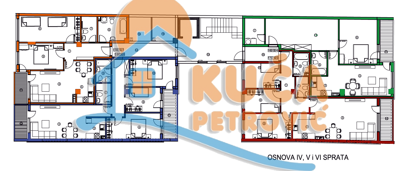 četvorosoban stan, 92.52 m2, Crveni Pevac, Bulevar dr Zorana ID: p-05722 3