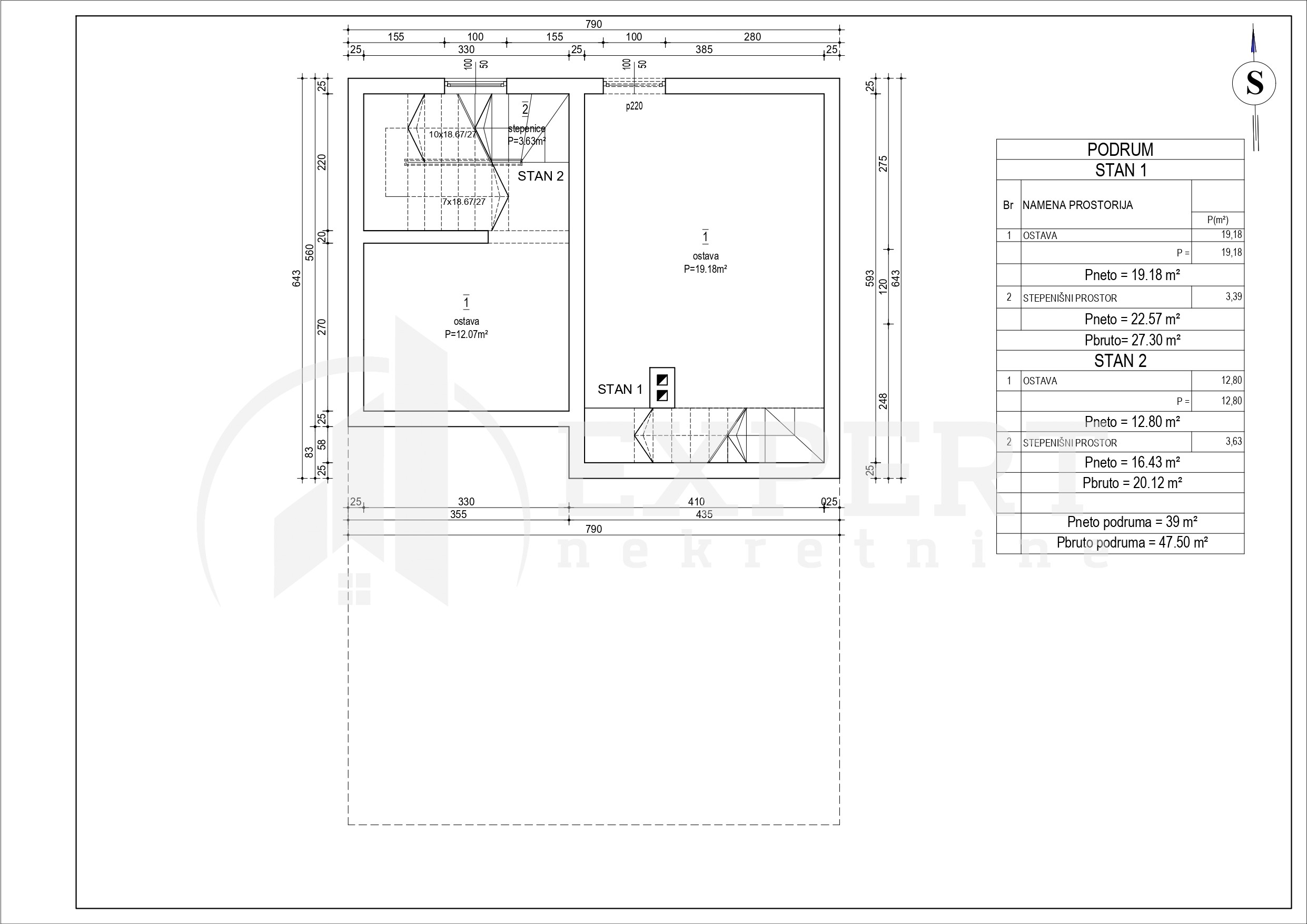 četvorosoban stan, 99 m2, Palilula, Stanoja Bunuševca ID: p-010207 17