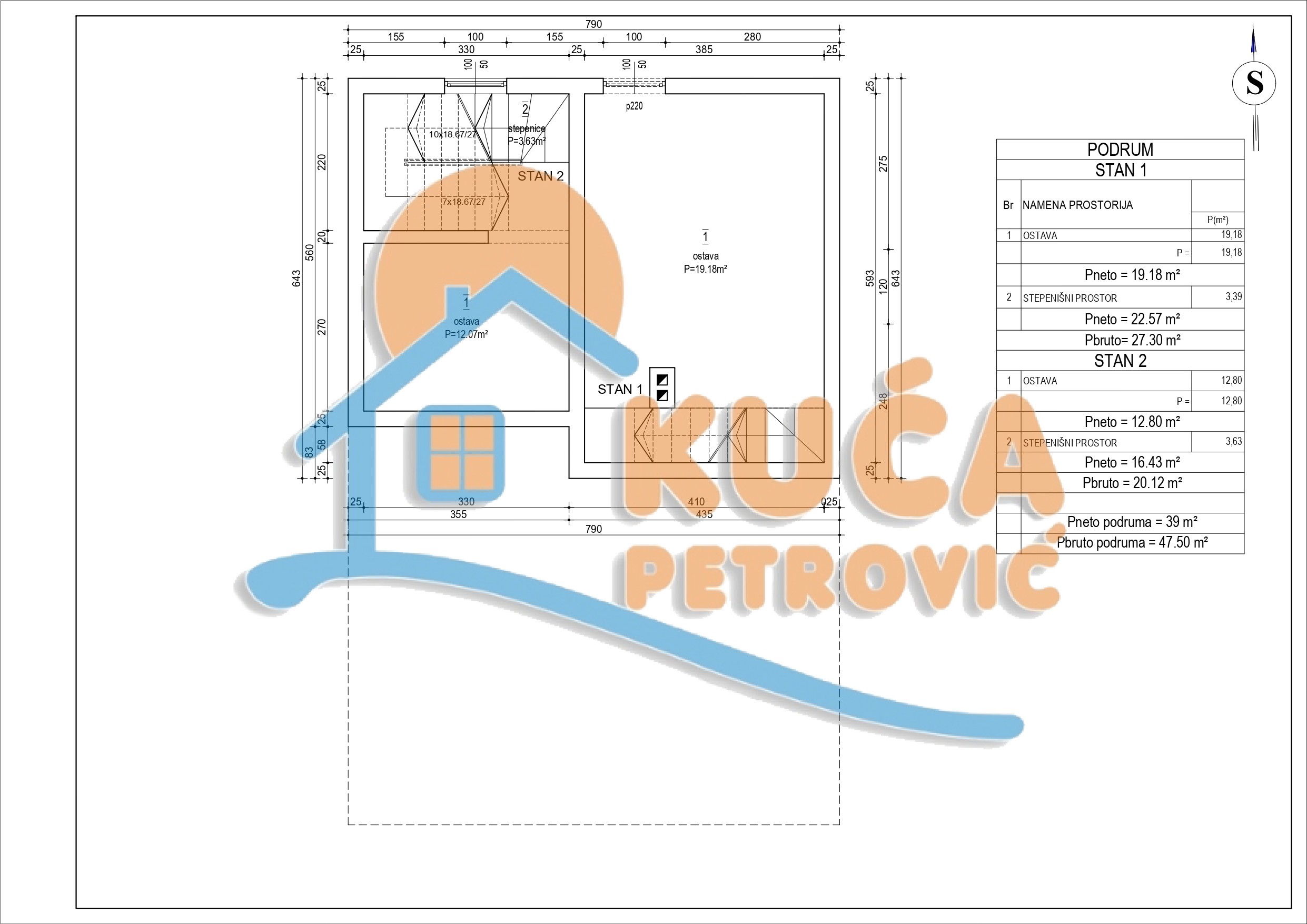četvorosoban stan, 99 m2, Palilula, Stanoja Bunuševca ID: p-010207 17