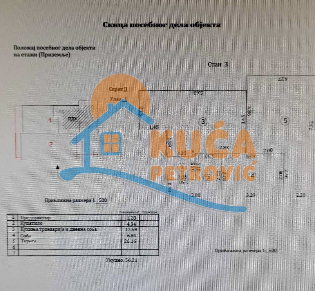 Dvosoban stan, 56 m2, Sokobanja ID: p-05845 1
