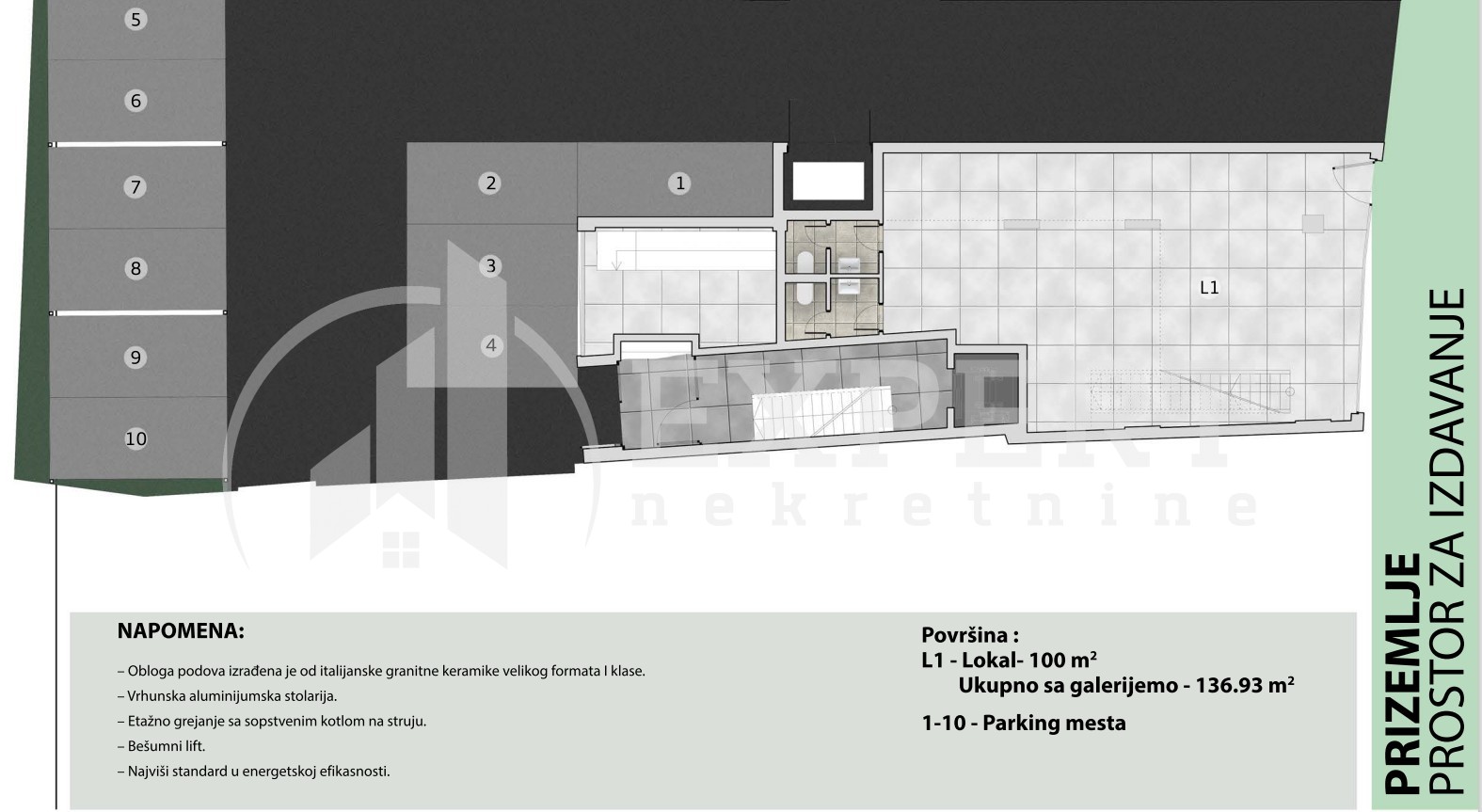 Lokal, 550 m2, Dom zdravlja, Vojvode Tankosića ID: i-010268 1