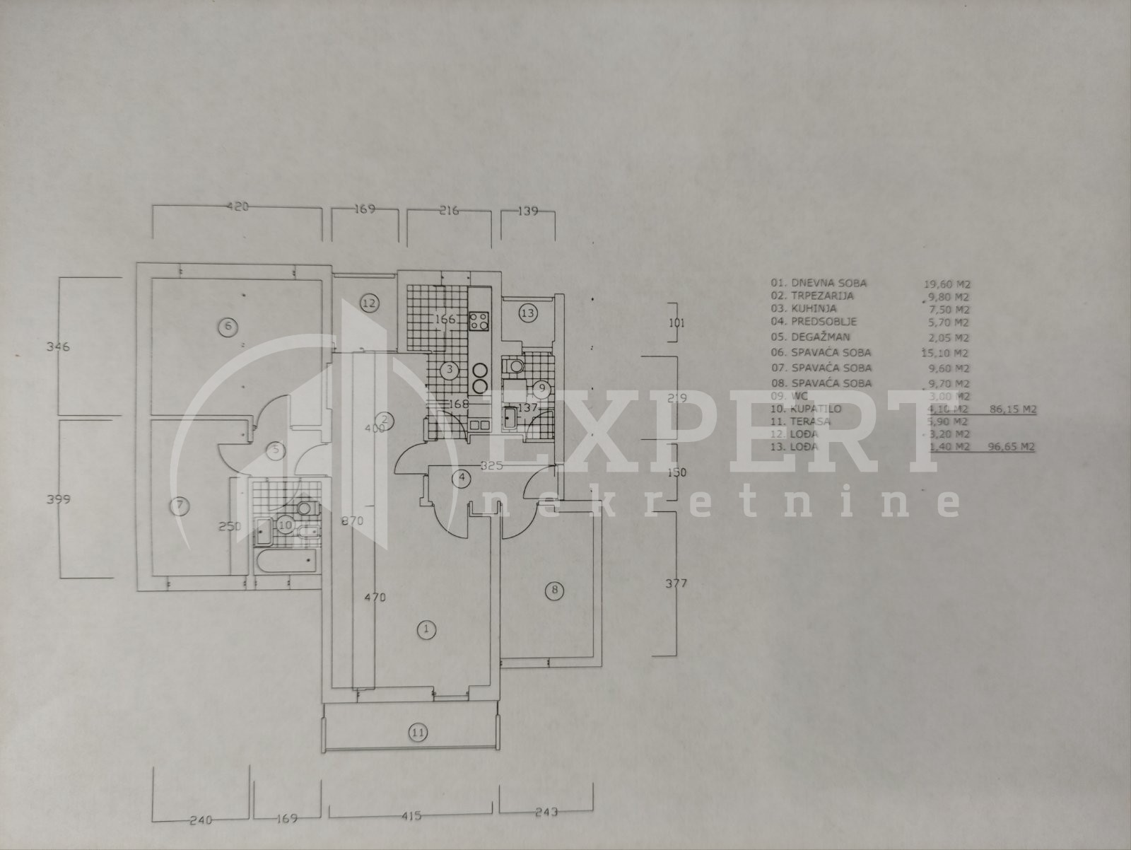 Trosoban stan, 95 m2, Centar, Svetozara Markovića ID: p-06507 1