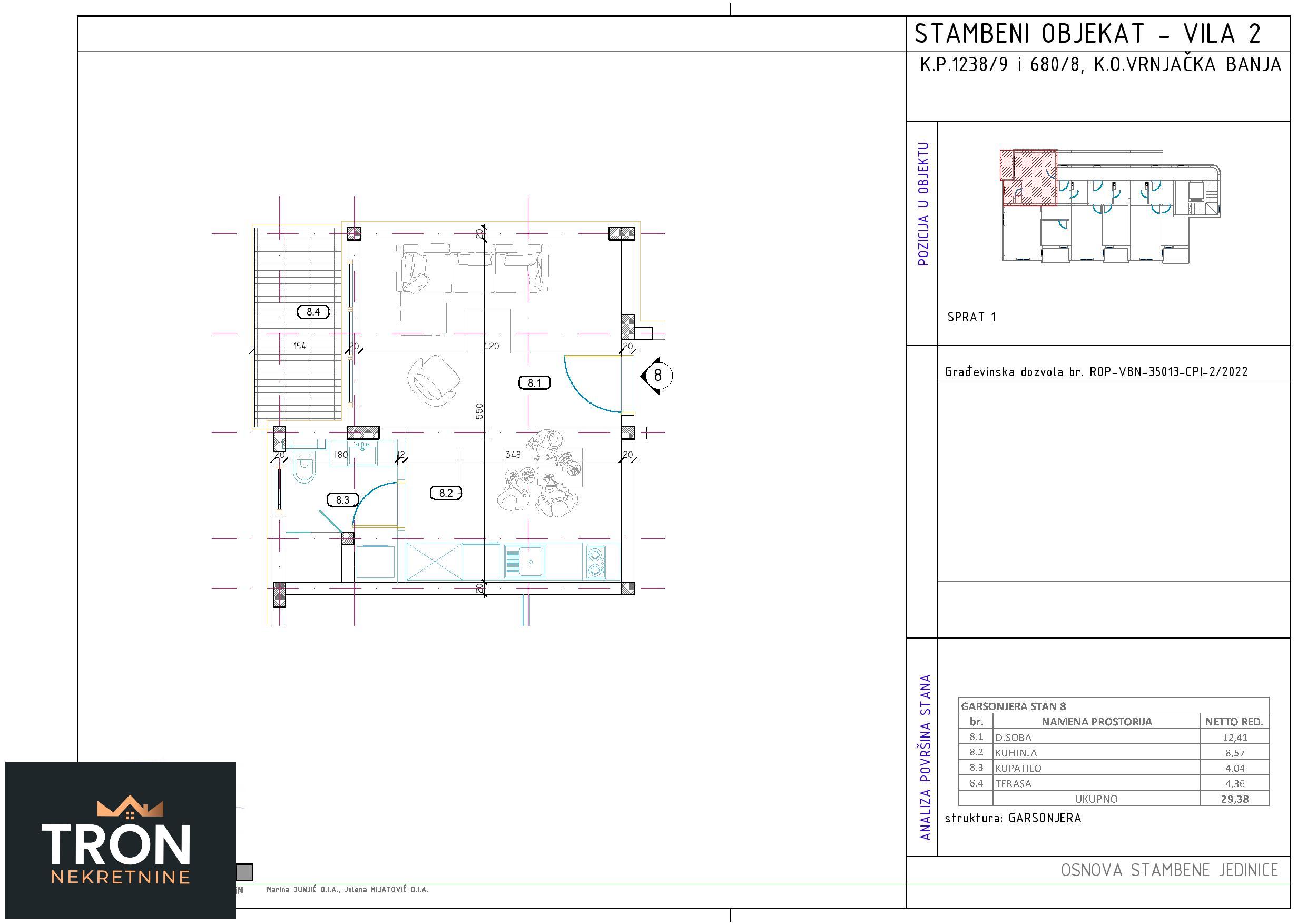 Strogi centar  Top lokacija  29 38m2 2
