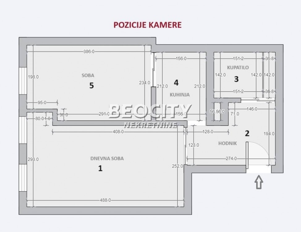 Dvosoban stan, 36 m2, Blok 12 (Yubc), Mihajla Pupina ID: 109834 19