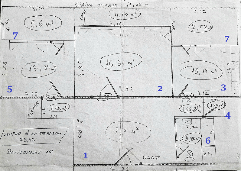 Prodajem stan na Slaviji 1