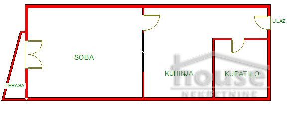 Stan,NOVI SAD,CENTAR 31m2,92600€ , ID: 1061688 2