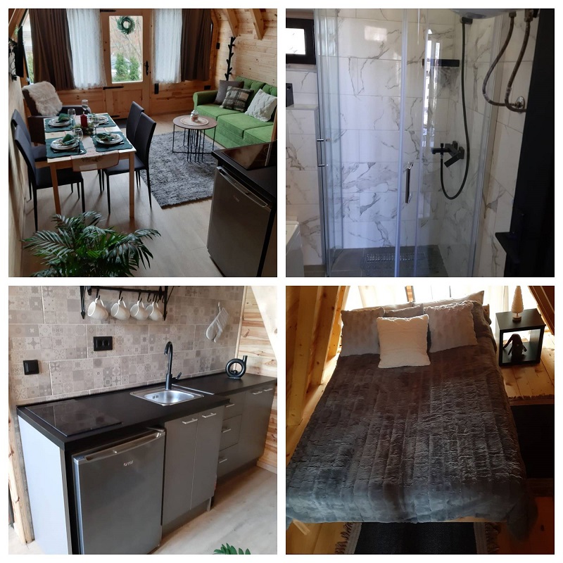 Dve eko brvnare A frame Centar Zlatibor 5