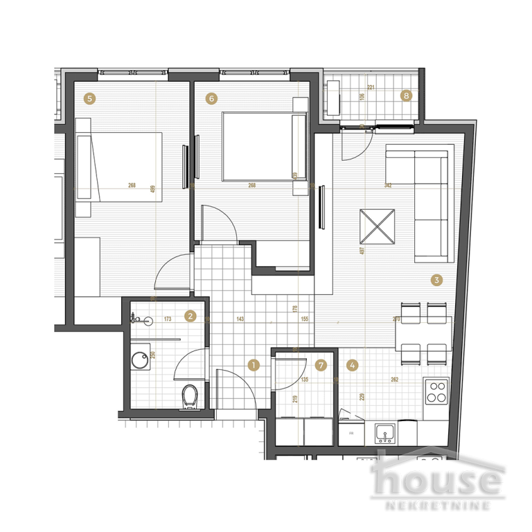 Stan,PETROVARADIN,PETROVARADIN 65m2,140600€ , ID: 1057357 2