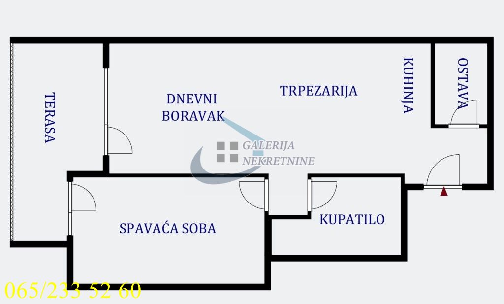 Vračar  Južni bulevar   Šumatovačka 57m2 4
