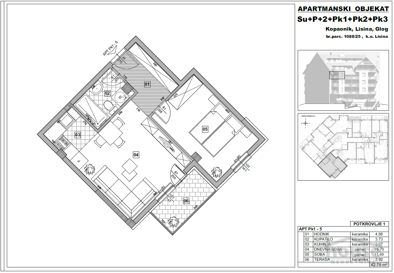 Stan,KOPAONIK,VIKEND NASELJE 51m2,100640€ , ID: 1061753 2