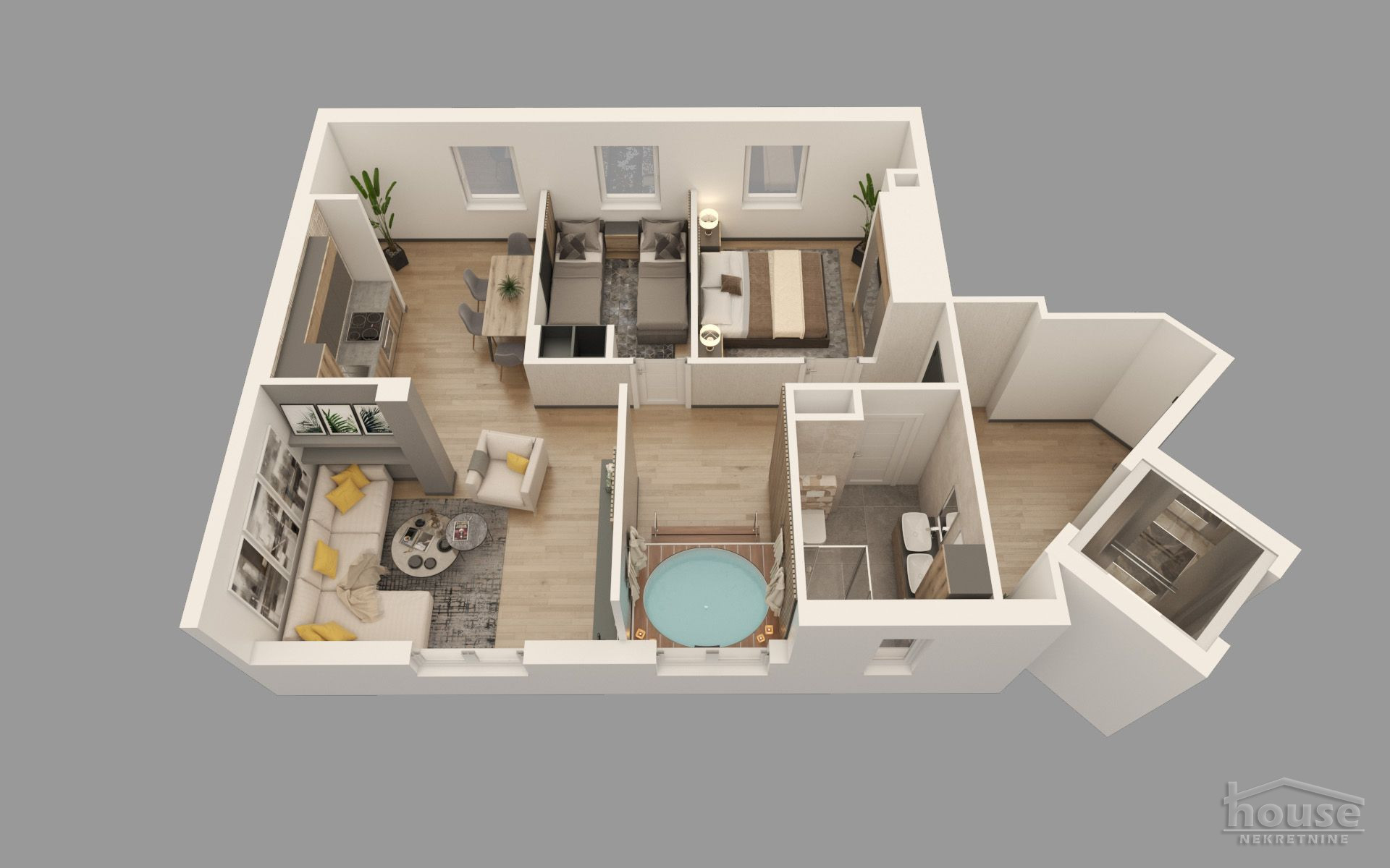 Stan,KOPAONIK,VIKEND NASELJE 69m2,135700€ , ID: 1061757 1