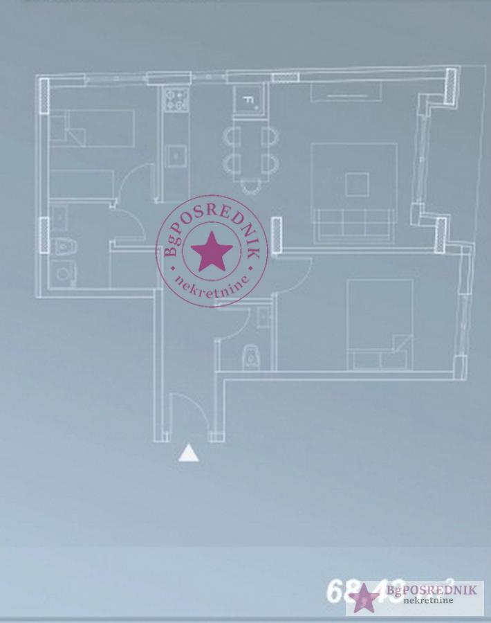 Zvezdara, Zeleno brdo, Ilindenska, 68.43m2 2