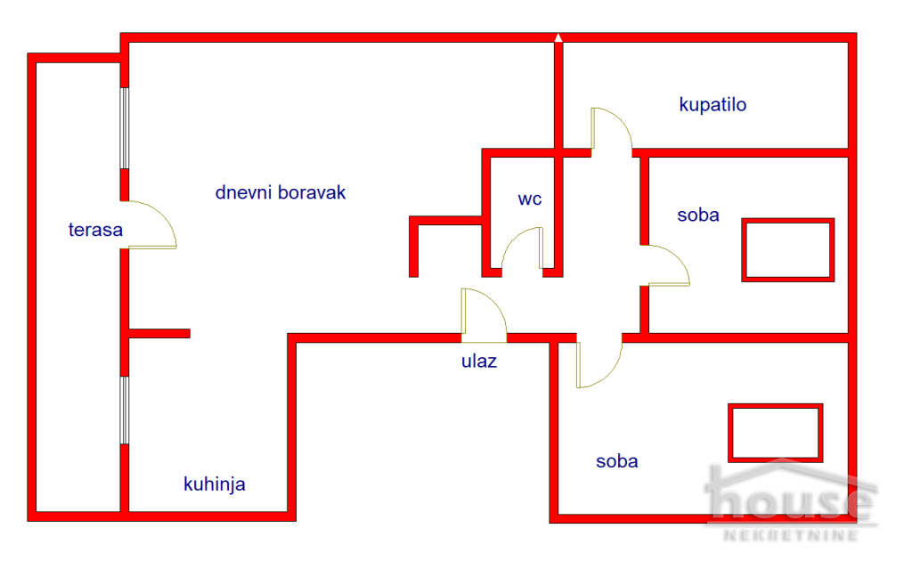 Stan,NOVI SAD,PODBARA 65m2,158360€ , ID: 1060967 2