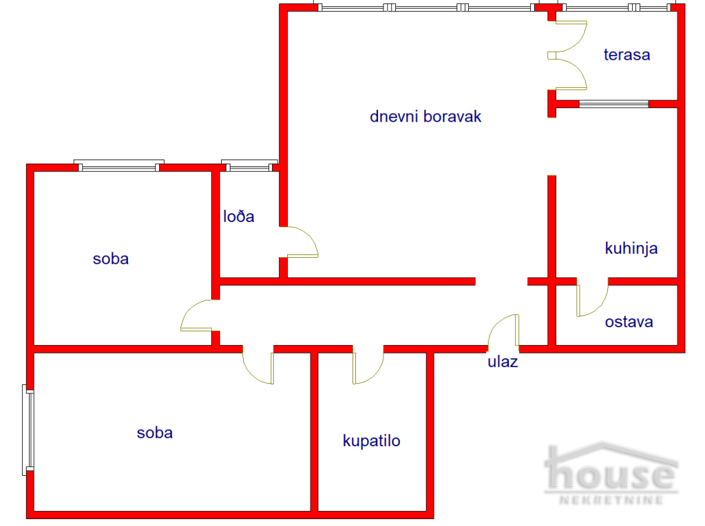 Stan,NOVI SAD,LIMAN 4 68m2,168100€ , ID: 1061115 2