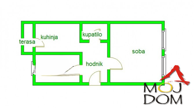 Stan,NOVI SAD,ŠARENGRAD,kv: 46, € 105000, ID: 1028420 11