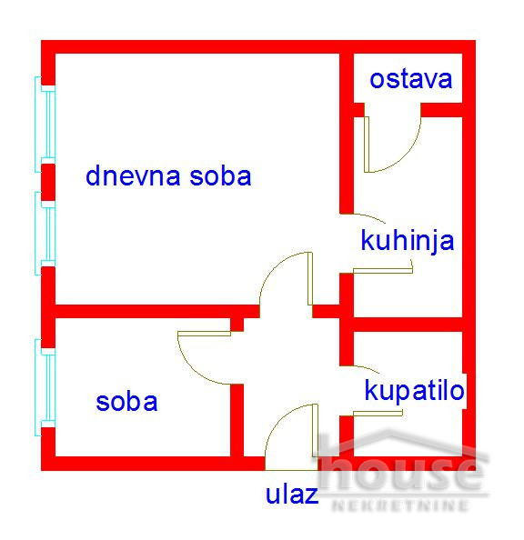 Stan,NOVI SAD,CENTAR 35m2,103000€ , ID: 1062041 2